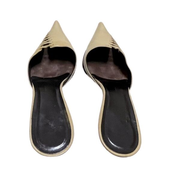 Gorgeous Guissepe Zanotti Cream Colored Leather Mules Like New Size 39 US 8 - Picture 5 of 13